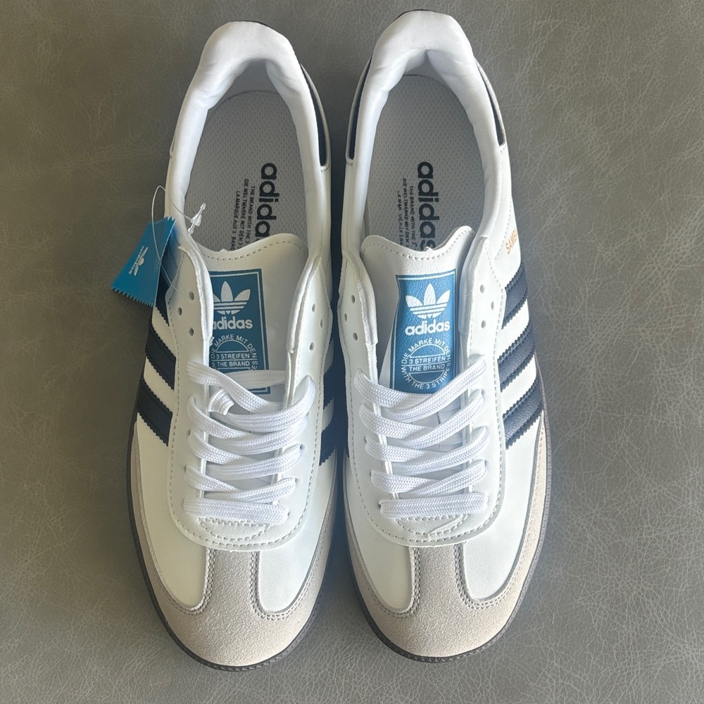 Adidas White and Black Classic Sneakers